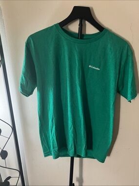 Columbia Short Sleeve Tee in Green with White Logo